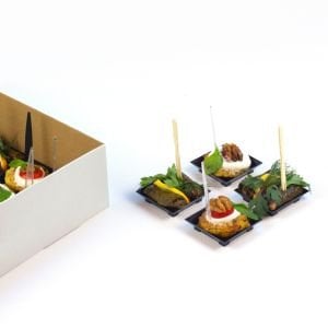Mini Zeytinyağlı Yaprak Sarması & Mini Mücver Kutusu - 24 Adet