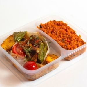 Sıcak Yemek Kutusu - Bulgur Pilavlı Kağıt Kebabı Menü