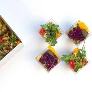 Pancarlı Kinoa Salatası ve Bakliyat Salatası - 24 adet