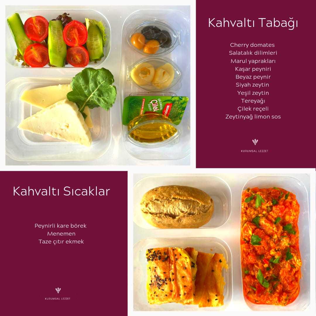 Kahvaltı Orta Boy Menü Kutusu - Menemen