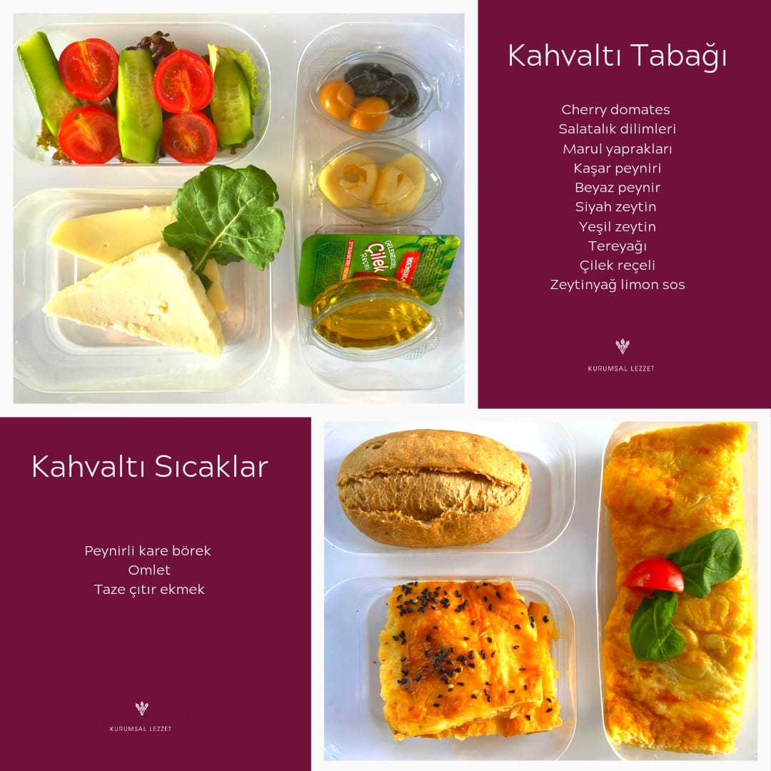 Kahvaltı Orta Boy Menü Kutusu - Omlet