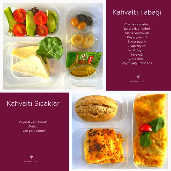 Kahvaltı Orta Boy Menü Kutusu - Omlet