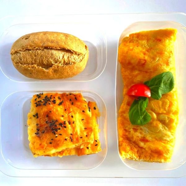 Kahvaltı Orta Boy Menü Kutusu - Omlet